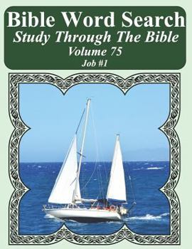 Paperback Bible Word Search Study Through The Bible: Volume 75 Job #1 [Large Print] Book