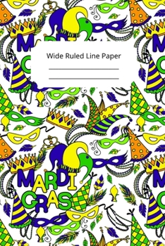 Mardi Gras Art Theme Notebook