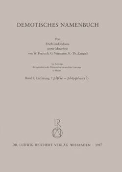 Paperback Demotisches Namenbuch: Lieferung 7 [German] Book