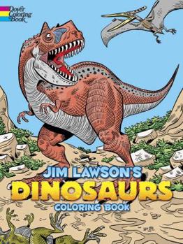 Paperback Jim Lawson's Dinosaurs Coloring Book