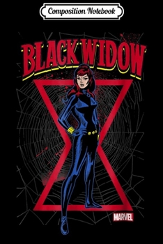 Paperback Composition Notebook: Marvel Black Widow Classic Retro Comic Stance Journal/Notebook Blank Lined Ruled 6x9 100 Pages Book