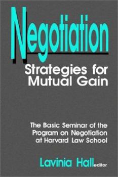 Paperback Negotiation: Strategies for Mutual Gain Book