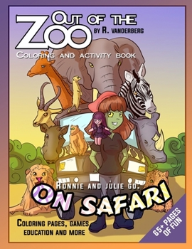 Paperback On Safari coloring book: Ronnie and Julie Book
