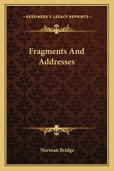 Paperback Fragments And Addresses Book