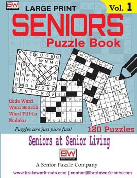 Paperback SENIORS Puzzle Book (Seniors at Senior Living) [Large Print] Book