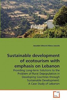 Paperback Sustainable development of ecotourism with emphasis on Lebanon Book