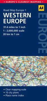 Map Road Map Western Europe (Road Map Europe) Book