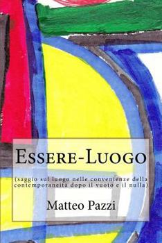 Paperback Essere-Luogo: saggio filosofico [Italian] Book