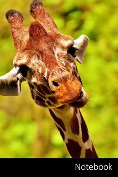 Notebook: Girafe, Animal, Visage Expressif, Mimic Carnet / Journal / Livre d'écriture / Calepin / Agenda / Notes - 6 x 9 pouces (15,24 x 22,86 cm), 110 pages, surface brillante.