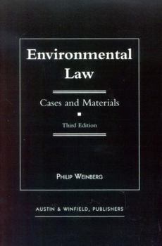 Paperback Environmental Law: Cases and Materials Book