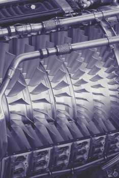 Airplane Silver Fighter Jet Fan Blades Aim High Collection Travel Lined Journal, Volume 18,  College Ruled Notebook, Softcover Writing Notepad Gift, 120 Pages