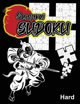Paperback Samurai Sudoku Hard: 1000 Puzzle Grid Activity Book With 200 Overlaping Variant Style Puzzles Book