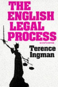 Paperback The English legal process Book