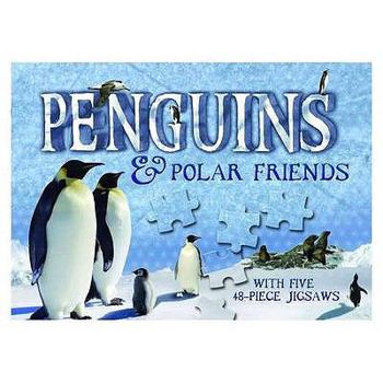 Hardcover penguins and polar friends jigsaw book