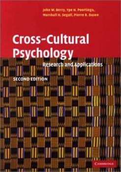 Paperback Cross-Cultural Psychology: Research and Applications Book