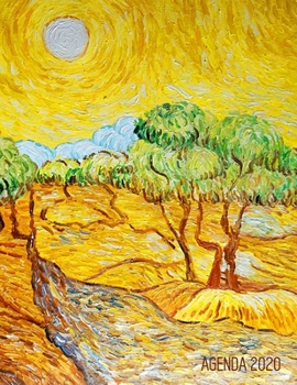 Paperback Vincent van Gogh Planificateur Quotidien 2020: Oliviers avec Ciel Jaune et Soleil - Agenda avec Espaces pour Notes - Pour l'Organisation ? la Maison o [French] Book