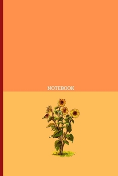 Paperback Notebook sunflowers stripe red: write to ideas - Perfect to Gift for high school college university Book