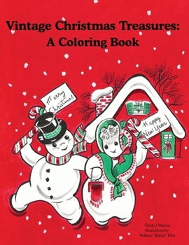 Paperback Vintage Christmas Treasures: A Coloring Book