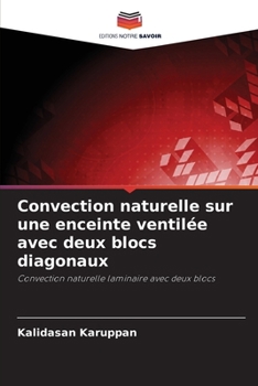 Paperback Convection naturelle sur une enceinte ventilée avec deux blocs diagonaux [French] Book