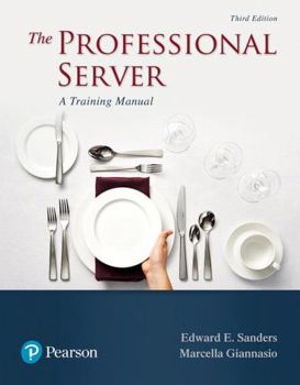 Paperback The Professional Server: A Training Manual Book