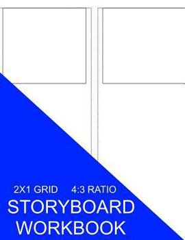 Paperback Storyboard Workbook: 2x1 Grid 4:3 Ratio Book