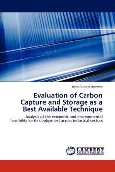 Paperback Evaluation of Carbon Capture and Storage as a Best Available Technique Book