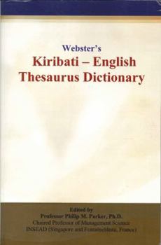 Paperback Webster’s Kiribati - English Thesaurus Dictionary Book