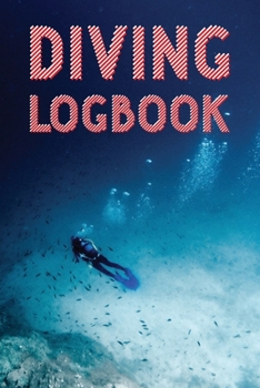 Paperback Diving Logbook: Red & White Scuba Diving Log Book to Log your Dives Book