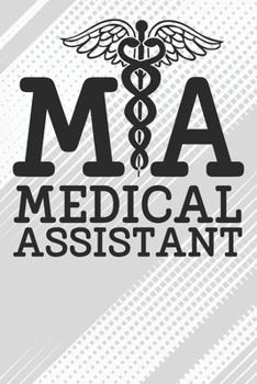 MA - Medical Assistant Notebook: Black Blank MA - Medical Assistant Notebook / Journal Gift ( 6 x 9 - 110 blank pages )