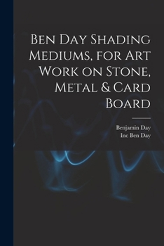 Paperback Ben Day Shading Mediums, for art Work on Stone, Metal & Card Board Book