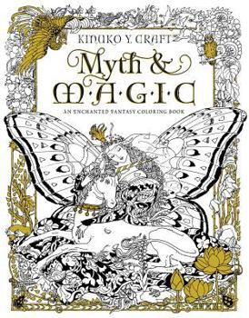 Paperback Myth & Magic: An Enchanted Fantasy Coloring Book