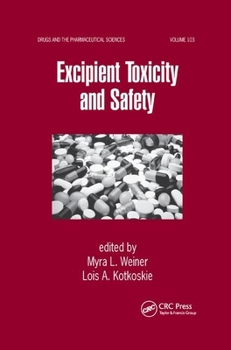 Paperback Excipient Toxicity and Safety Book