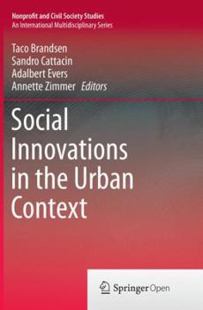 Paperback Social Innovations in the Urban Context Book