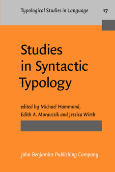 Studies in Syntatic Typology - Book #17 of the Typological Studies in Language