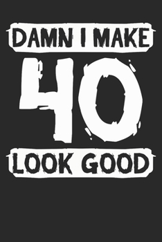 Gift Notebook: 40th Birthday 6x9 Dot Grid 120 Pages