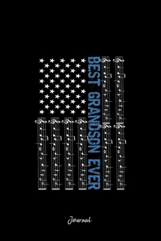 Journal: Dot Grid Journal - US Flag Music-Note Grand Sons Cool Christmas Gift - Black Dotted Diary, Planner, Gratitude, Writing, Travel, Goal, Bullet Notebook