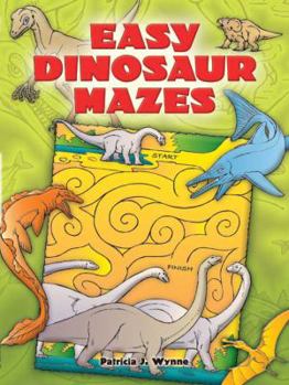 Paperback Easy Dinosaur Mazes Book