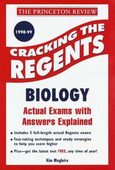 Paperback Cracking the Regents Exam: Biology 1998-99 Edition Book
