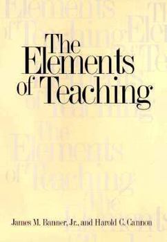 Hardcover The Elements of Teaching Book