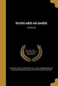 Paperback Scritti editi ed inediti; Volume 35 [Italian] Book