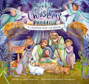 Hardcover God's Christmas Promise: A Lighted Pop-Up Book