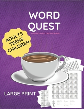 Paperback Word Quest Puzzles for Curious Minds: Explore Learn and Play with Puzzles Book