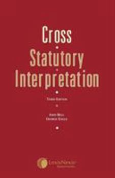 Paperback Cross: Statutory Interpretation Book