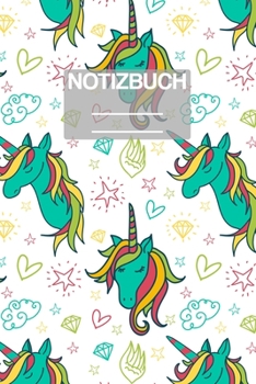 Paperback Notizbuch A5 Muster Einhorn Unicorn Diamant Gr?n: - 111 Seiten - EXTRA Kalender 2020 - Einzigartig - Kariert - Karo - Raster - Geschenk - Geschenkidee [German] Book