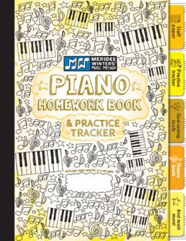 Paperback Piano Homework Book and Practice Tracker (Yellow) Book