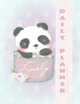 Paperback Daily planner notebook: Daily planner Notebook with Cute Cartoon cover Extra large (8.5 x 11) inches, 110 pages, Daily planner notebook Book