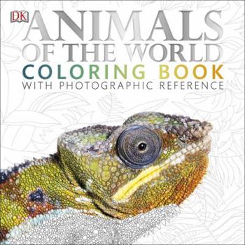 Paperback Animals of the World Coloring Book: With Photographic Reference Book