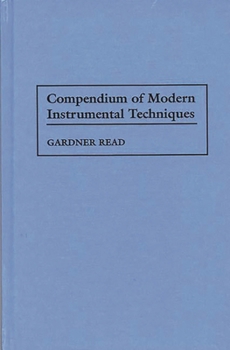Hardcover Compendium of Modern Instrumental Techniques Book