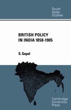 British Policy In India 1858 1905 - Book  of the Cambridge South Asian Studies