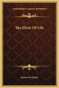 L'Élixir de longue vie - Book  of the Études philosophiques